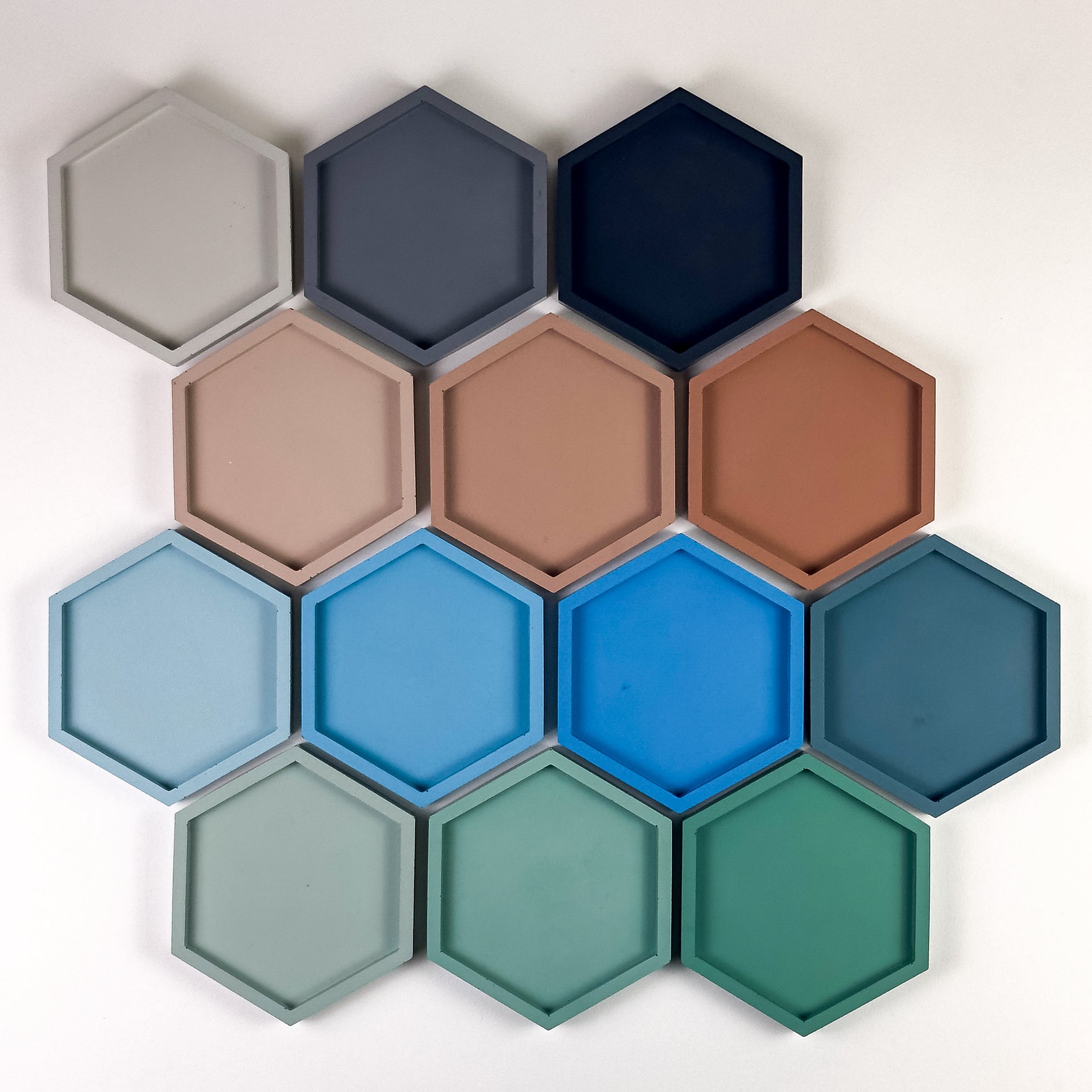Concrete Drink Coasters – Hexagon & Round