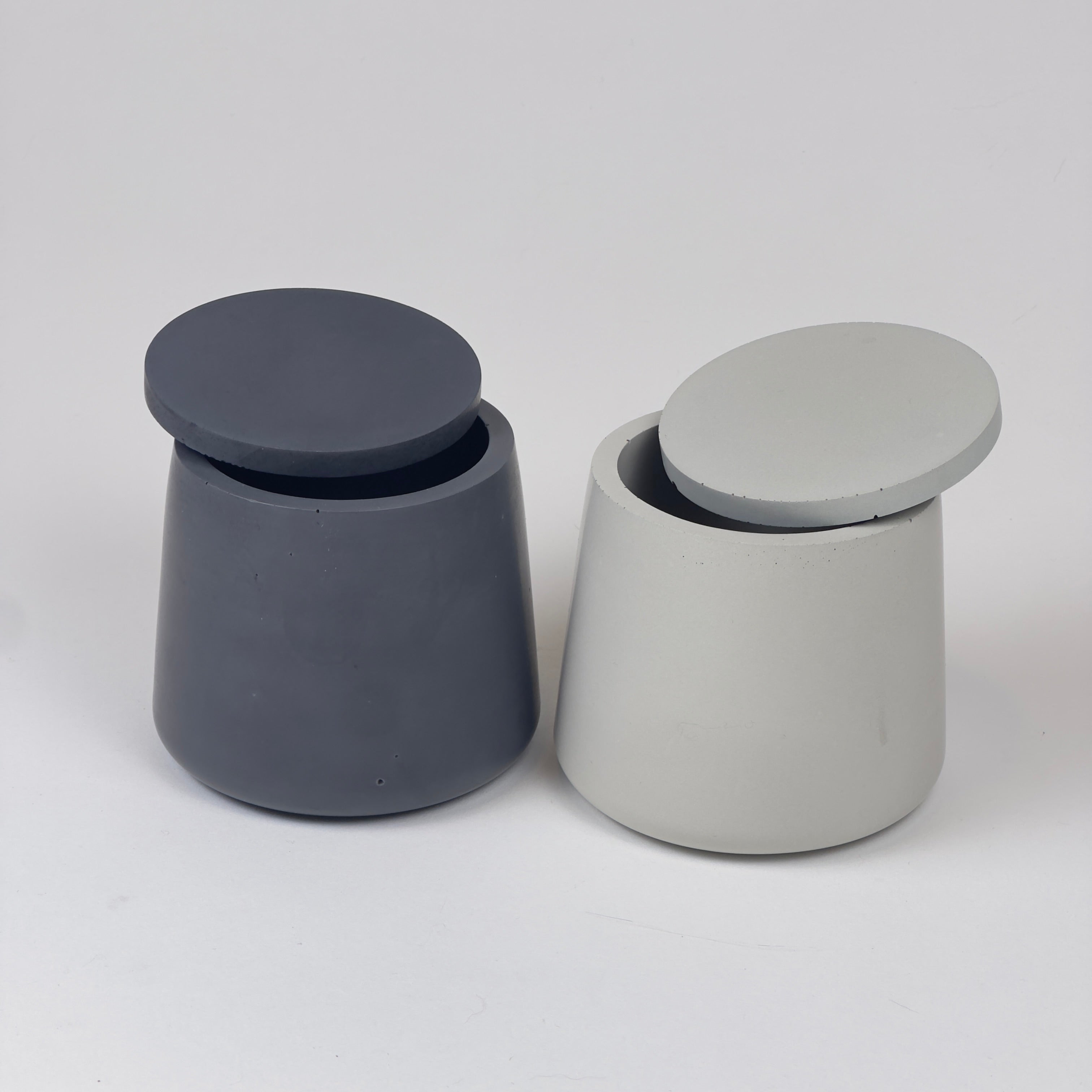 Concrete Jar with Lid – Minimal Storage Container