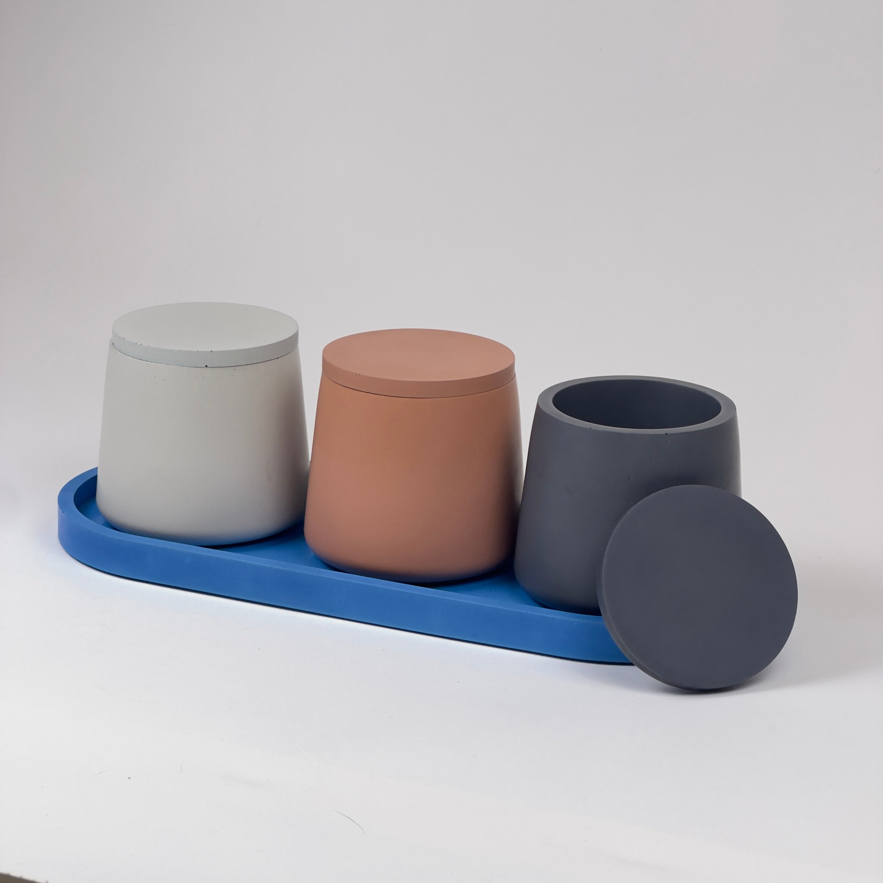 Concrete Jar with Lid – Minimal Storage Container