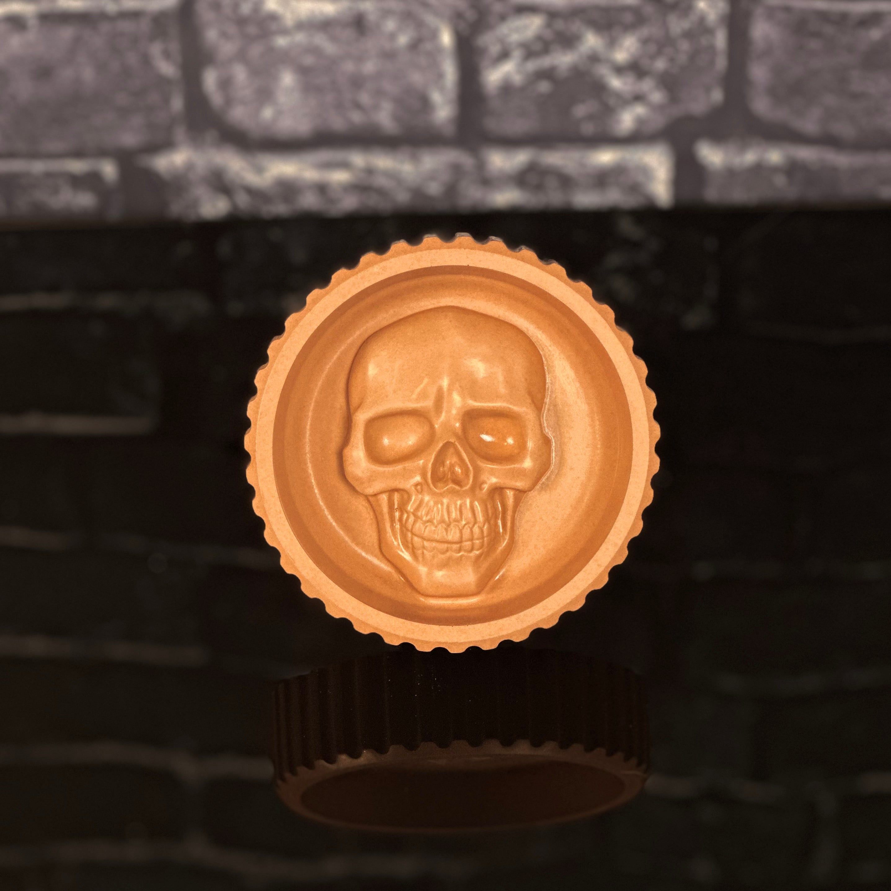 Concrete Skull Ashtray – Gothic Home Decor